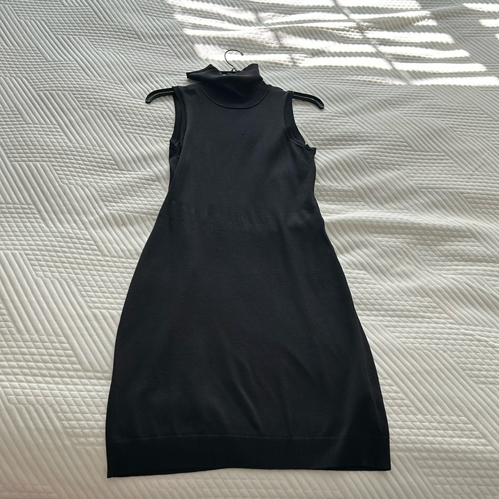 Laundry by Shelli Segal Black turtleneck sweater dress XS
